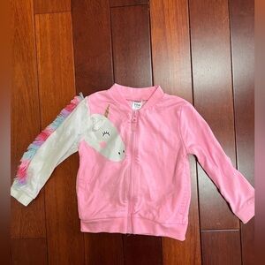 Carter's Unicorn Zip-Up girl’s sweater/Jacket size 24 months